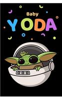 Baby Yoda Notebook: Fivestar notebooks- baby yoda notebook -baby yoda mandalorian- baby yoda calendar- baby yoda gifts- 110 pages, 6 x 9 - Soft Cover, Matte Finish