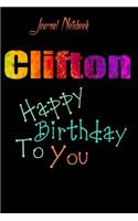 Clifton: Happy Birthday To you Sheet 9x6 Inches 120 Pages with bleed - A Great Happybirthday Gift