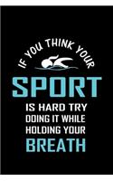 If You Think Your Sport is Hard Try Doing It While Holding Your Breath