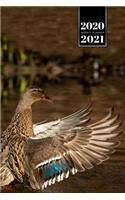 Duck Geese Goose Mallard Duckling Week Planner Weekly Organizer Calendar 2020 / 2021 - Wing Flapping