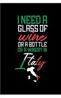 I Need A Glass of Wine or a Bottle or a Winery in Italy