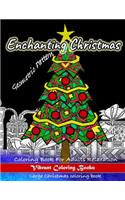 Enchanting christmas Geometric Pattern Coloring Book For Adults Relaxation