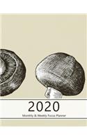 2020 Monthly & Weekly Focus Planner: Large. Monthly overview and Weekly layout with focus, tasks, to-dos and notes sections. Accomplish your goals. Monday start week. 8.5"x 11.0" (Lette