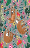 Ariana: Gray Sloth Sketch Book, 366 Pages Sketch Pad, Sloth Sketchbook, Cute Sloth Cover Drawing Book
