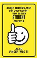 Dieser Terminplaner für 2020 gehört dem besten Student der Welt - also Finger Weg !!!