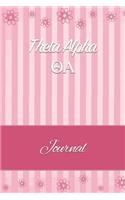Theta Alpha: Line Ruled Sorority Girls Journal - Great Present for Big or Lil Sister