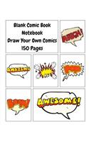 Blank Comic Book Notebook