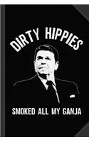 I Smell Hippies Reagan Journal Notebook: Blank Lined Ruled for Writing 6x9 120 Pages