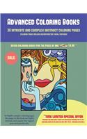 Advanced Coloring Books (36 intricate and complex abstract coloring pages)