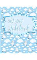 Dot Grid Notebook: Bullet Grid Journal For Teachers, Dotted Grid Pages - Unicorn Cover(74 Dot Grid Notebook)