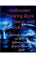 Halloween Coloring Book for Teens and Adults