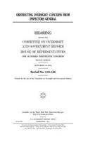 Obstructing oversight