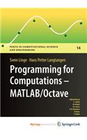 Programming for Computations - MATLAB/Octave