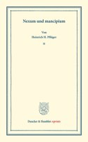 Nexum Und Mancipium
