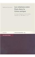 Les Relations Entre Etats Dans La Grece Antique