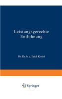 Leistungsgerechte Entlohnung