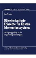 Objektorientierte Konzepte für Kosteninformationssysteme