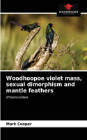 Woodhoopoe violet mass, sexual dimorphism and mantle feathers