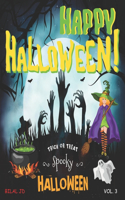 Happy Halloween Coloring Book for Kids Ages 4-8: Spooky Coloring Book