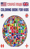World Flags Coloring Book for Kids: All World Countries Flags Coloring Book for Educational Purpose, Coloring Book for Kids, Flags of the World for Kids & Children
