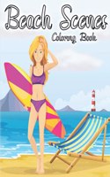 Beach Scenes Coloring Book.