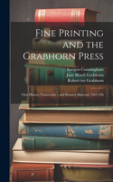 Fine Printing and the Grabhorn Press