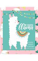 No Drama Llama, School Lesson Planner 2019-2020: Llama Teacher Planner 2019-2020 - Academic Planner - 8" x 10" Teacher Notebook