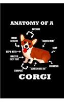 Anatomy of a Corgi: Notebook Journal Diary 110 Lined pages