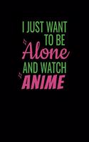 I Just Want To Be Alone And Watch Anime: Shopping List Book