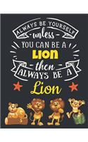 Always Be Yourself Unless You Can Be a Lion Then Always Be a Lion