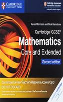 Cambridge Igcse(r) Mathematics Core and Extended Cambridge Elevate Teacher's Resource Access Card