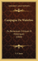 Campagne De Waterloo