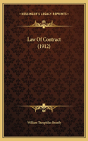 Law Of Contract (1912)