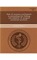 Role of Nonionic Surfactants in Promoting the Folding and Stability of Integral Membrane Proteins