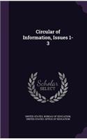 Circular of Information, Issues 1-3