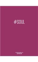 Notebook for Cornell Notes, 120 Numbered Pages, #SOUL, Plum Cover: For Taking Cornell Notes, Personal Index, 8.5"x11", Hashtag Series, Genius Edition