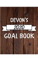 Devon's 2020 Goal Book: 2020 New Year Planner Goal Journal Gift for Devon / Notebook / Diary / Unique Greeting Card Alternative