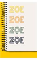 Name ZOE A beautiful personalized