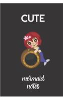 cute mermaid notes