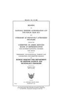 Hearing on National Defense Authorization Act for Fiscal Year 2010 and oversight of previously authorized programs