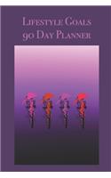 Lifestyle Goals 90 Day Planner: Stylishly illustrated little notebook is the perfect accessory to help you plan your lifestyle goals over a 90 day period.