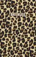 Brynlee: Personalized Notebook - Leopard Print Notebook (Animal Pattern). Blank College Ruled (Lined) Journal for Notes, Journaling, Diary Writing. Wildlife 