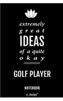 Notebook for Golf Players / Golf Player