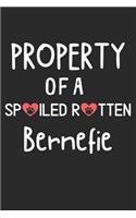 Property Of A Spoiled Rotten Bernefie: Lined Journal, 120 Pages, 6 x 9, Bernefie Dog Gift Idea, Black Matte Finish (Property Of A Spoiled Rotten Bernefie Journal)