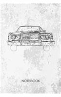 Bullet Dotted Journal: Car Lover Notebook Dotted Grid a5 6x9 120 Pages - Retro Automotive Planner Vintage Car Diary Antique Automobile - Vintage Lover 90s Kids Gift Idea f
