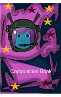 Composition Book: Space Book Girl Notebook Journal Wide Ruled 6 x 9
