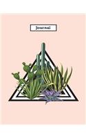 Journal: Succulent College Ruled Journal Notebook Planner 120-Page Medium Lined Paper for Writing Ideas Planning Doodling Journaling for Women Girls Teens 6x