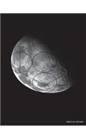 Composition Notebook: Hexagon Moon, College Ruled Paper, 7.44x9.69 inch, 200 pages, Bound Notebook