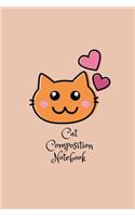 Cat Composition Notebook: Cute Animal Cat Lover Gift Writing Sheets for Girls, 6" X 9" (15.24 X 22.86 CM) Journal Notebook, 30 Pages, Lined Journal