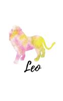 Leo: Leo Sketch Book Yellow Pink